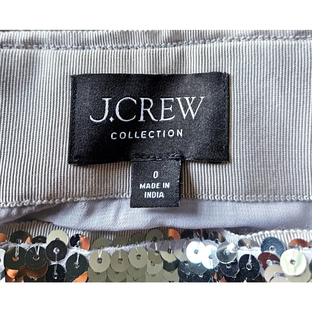 NWOT J.Crew Collection sequin slip skirt